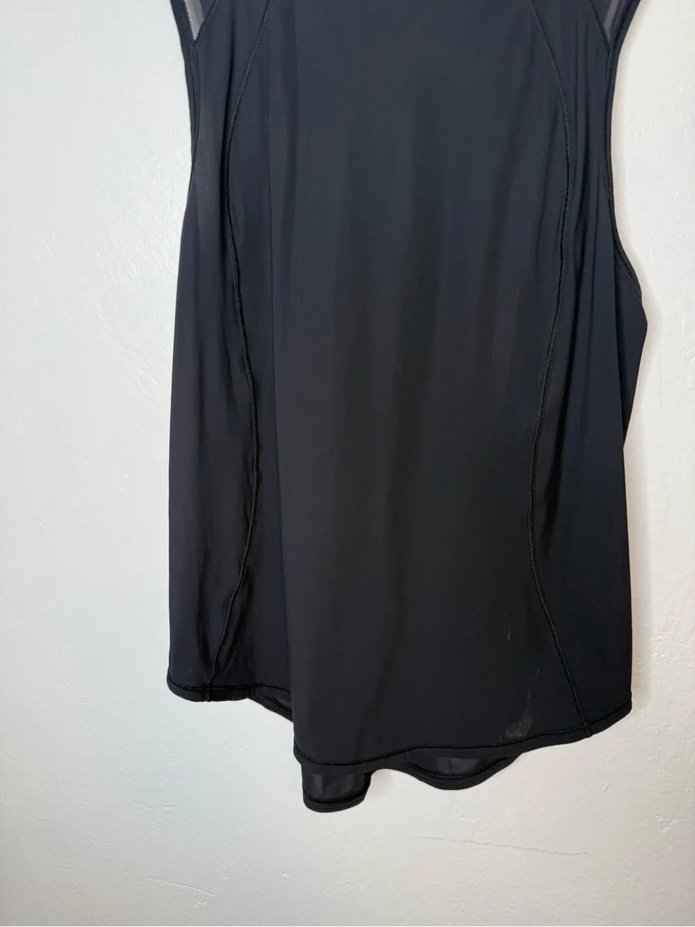 Lululemon Black Mesh Back Racerback Athletic Tank Top